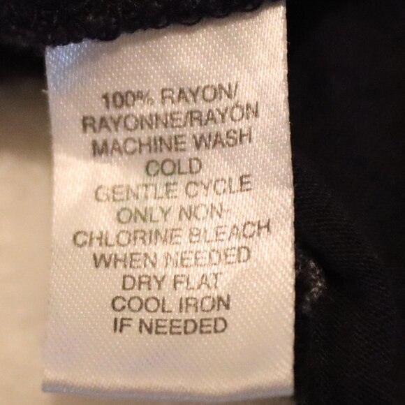 Ann Taylor Loft Rayon Lightweight Blouse Elastic Scoop Neck Size Medium Back Tie - Picture 3 of 13